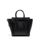 Celine Micro Luggage Bag Calfskin Black SHW