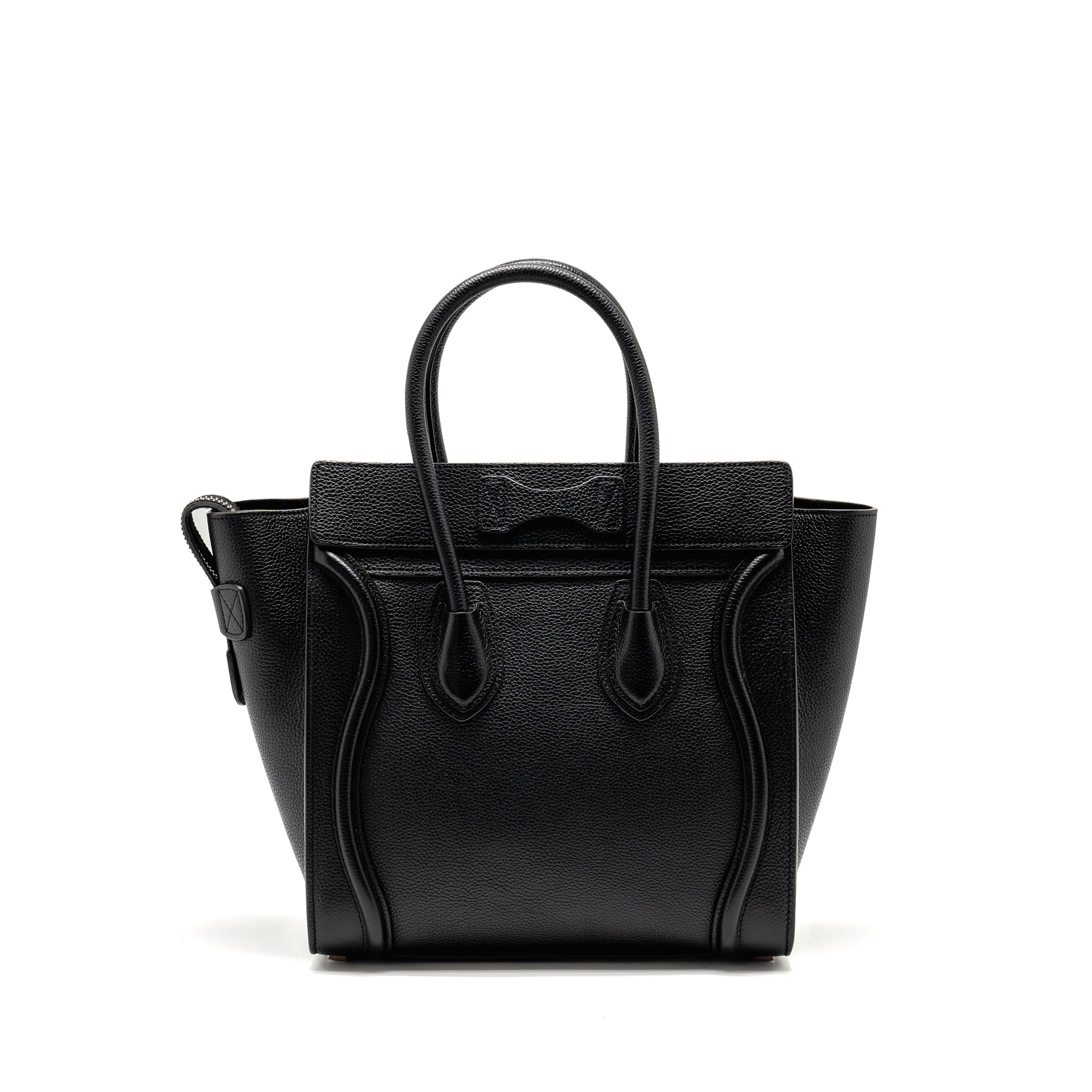 Celine Micro Luggage Bag Calfskin Black SHW