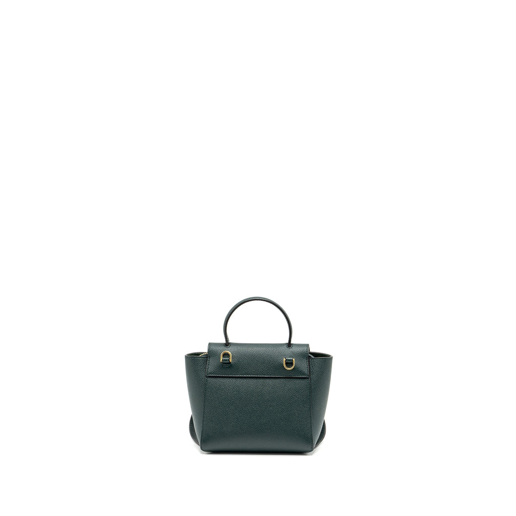 Celine Pico Belt Bag Grained Calfskin Dark Green