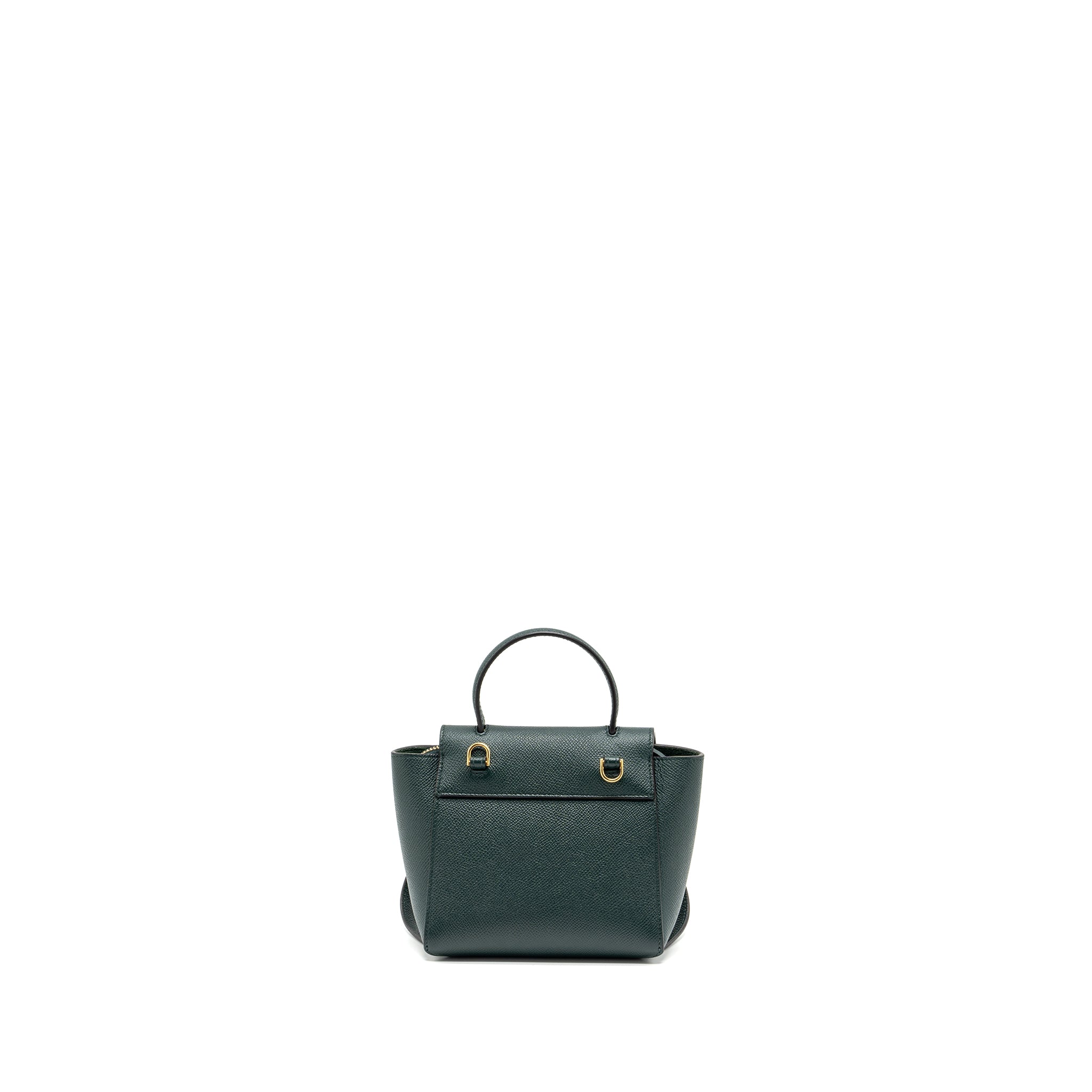 Celine Pico Belt Bag Grained Calfskin Dark Green