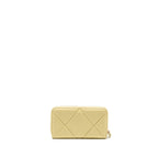 Chanel 19 long wallet lambskin yellow SHW (microchip)