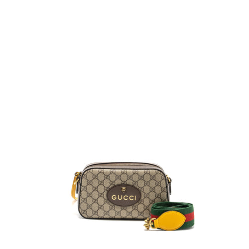Gucci Camera Bag GG Supreme Canvas/Leather Brown/Multicolour GHW