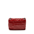 Saint laurent medium Niki bag of calfskin red ruthenium hardware