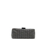 Fendi Zucchino Mama Flap Bag FF Jacquard Canvas Grey SHW