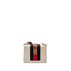 Gucci Mini Sylvie Chain Bag Calfskin White/Multicolour GHW