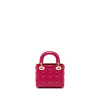 Dior mini lady dior lambskin pink GHW