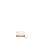 Chanel chevron boy zip long wallet caviar white LGHW