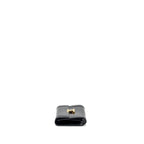 Celine triomphe flap wallet with strap calfskin black
