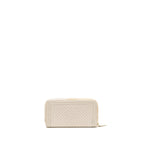 Chanel chevron boy zip long wallet caviar white LGHW