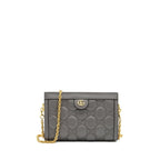 Gucci chain crossbody bag calfskin grey LGHW