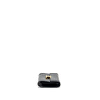 Celine triomphe flap wallet with strap calfskin black