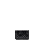 Chanel Boy Wallet on Chain Lambskin Black GHW