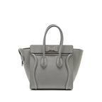 Celine Micro Luggage Bag Calfskin Light Grey