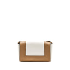 Celine Frame Bag Calfskin White/Brown