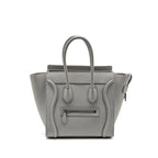 Celine Micro Luggage Bag Calfskin Light Grey