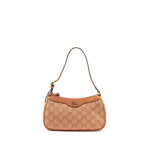 Gucci Small Ophidia Hobo Bag GG Supreme Canvas Pink LGHW