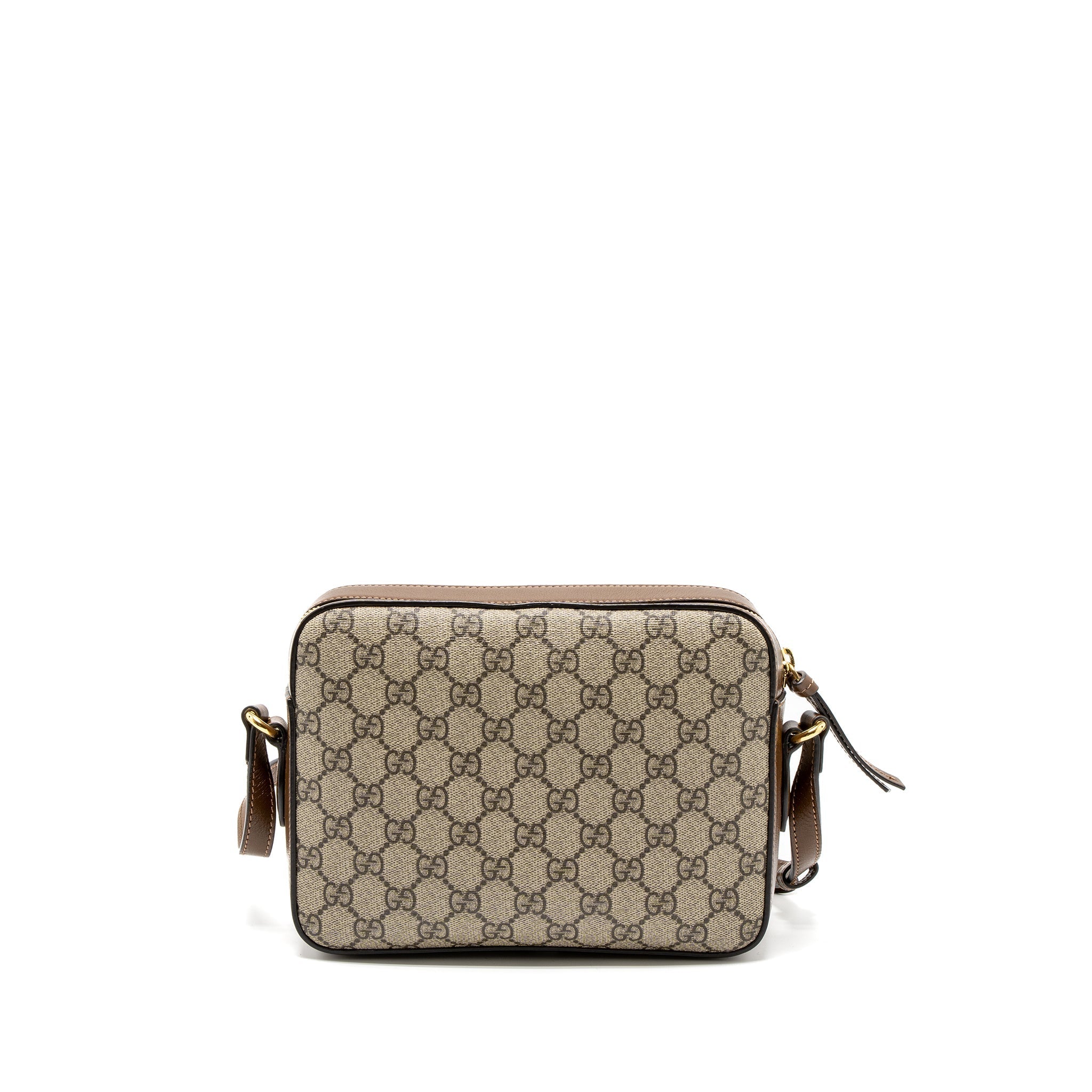 Gucci Small Horsebit 1955 Shoulder Bag GG Supreme Canvas GHW