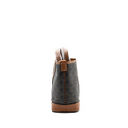 Celine small bucket IN TRIOMPHE CANVAS AND CALFSKIN TAN