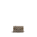 Gucci Dionysus Super Mini GG Supreme Canvas/Suede ruthenium silver hardware