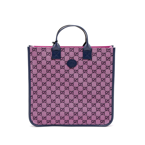 Gucci Children’s Tote Bag Canvas/Leather Purple