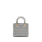 Dior Medium Lady Dior Lambskin Grey GHW