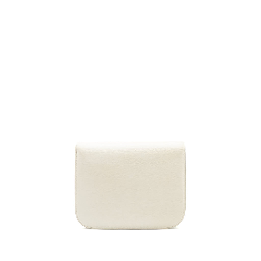 Celine Medium Classic Box Bag Calfskin White