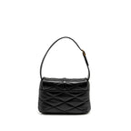 Saint Laurent/YSL LE 57 Quilted Hobo Shoulder Bag Lambskin Black Multicolour Hardware