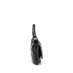 Saint Laurent/YSL LE 57 Quilted Hobo Shoulder Bag Lambskin Black Multicolour Hardware
