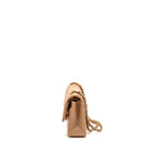 Chanel Medium Classic Double Flap Bag Caviar Dark Beige LGHW