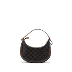 Celine Ava bag triomphe canvas / calfskin brown