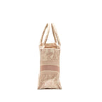 Dior medium book tote pink toile de jouy embroidery