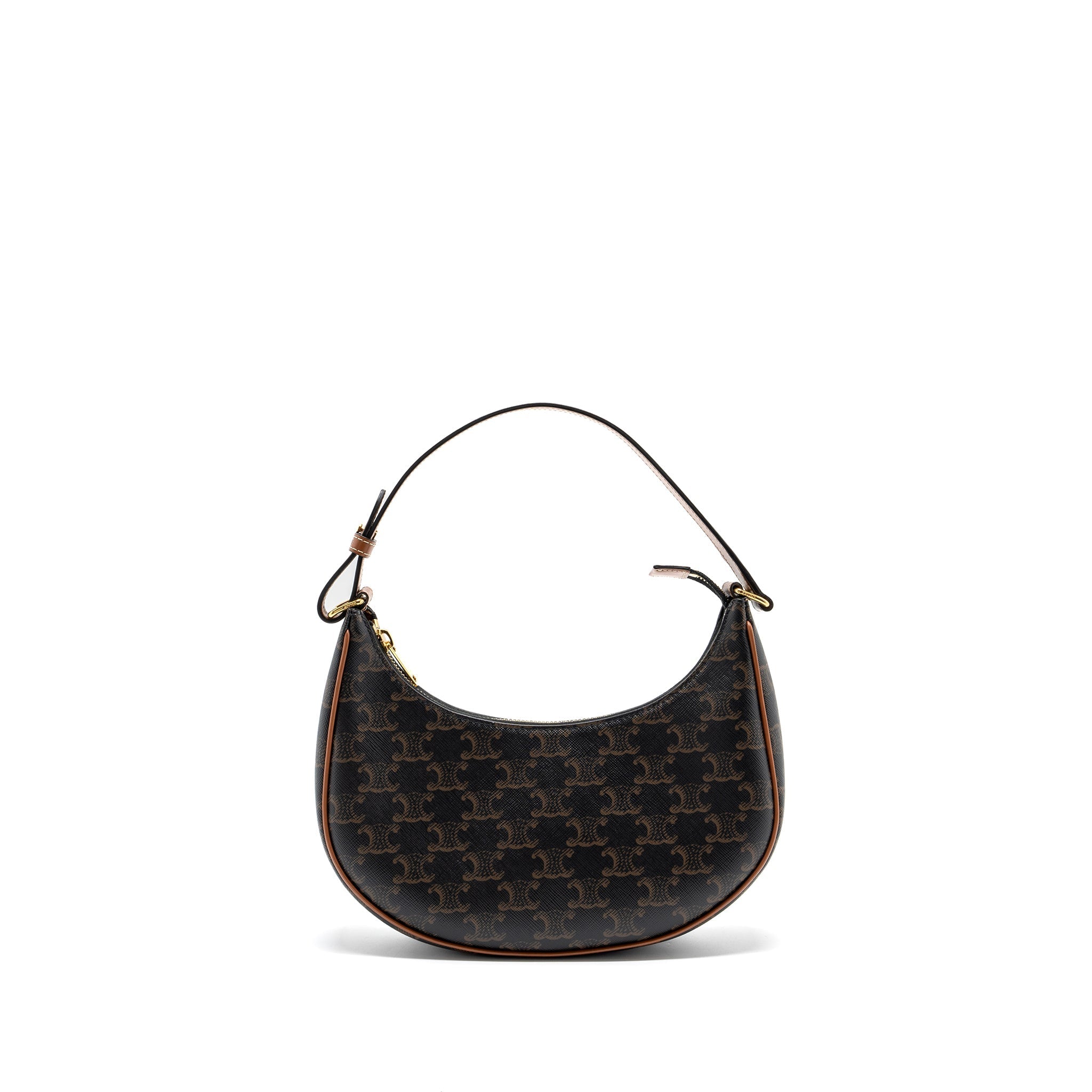 Celine Ava bag triomphe canvas / calfskin brown