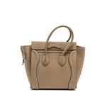 Celine micro luggage bag calfskin dune