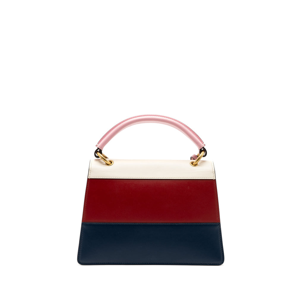 Gucci queen Margaret top handle bag calfskin multicolor GHW