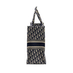 Dior Large Book tote blue oblique EMBROIDERY