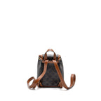 Celine Mini Backpack Folco Triomphe Canvas Calfskin Tan