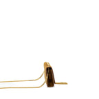 Saint Laurent Kate Chain Wallet with Tassel Suede Brown GHW