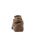 Gucci disco tote bag calfskin brown LGHW