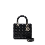 Dior medium lady dior lambskin Black SHW