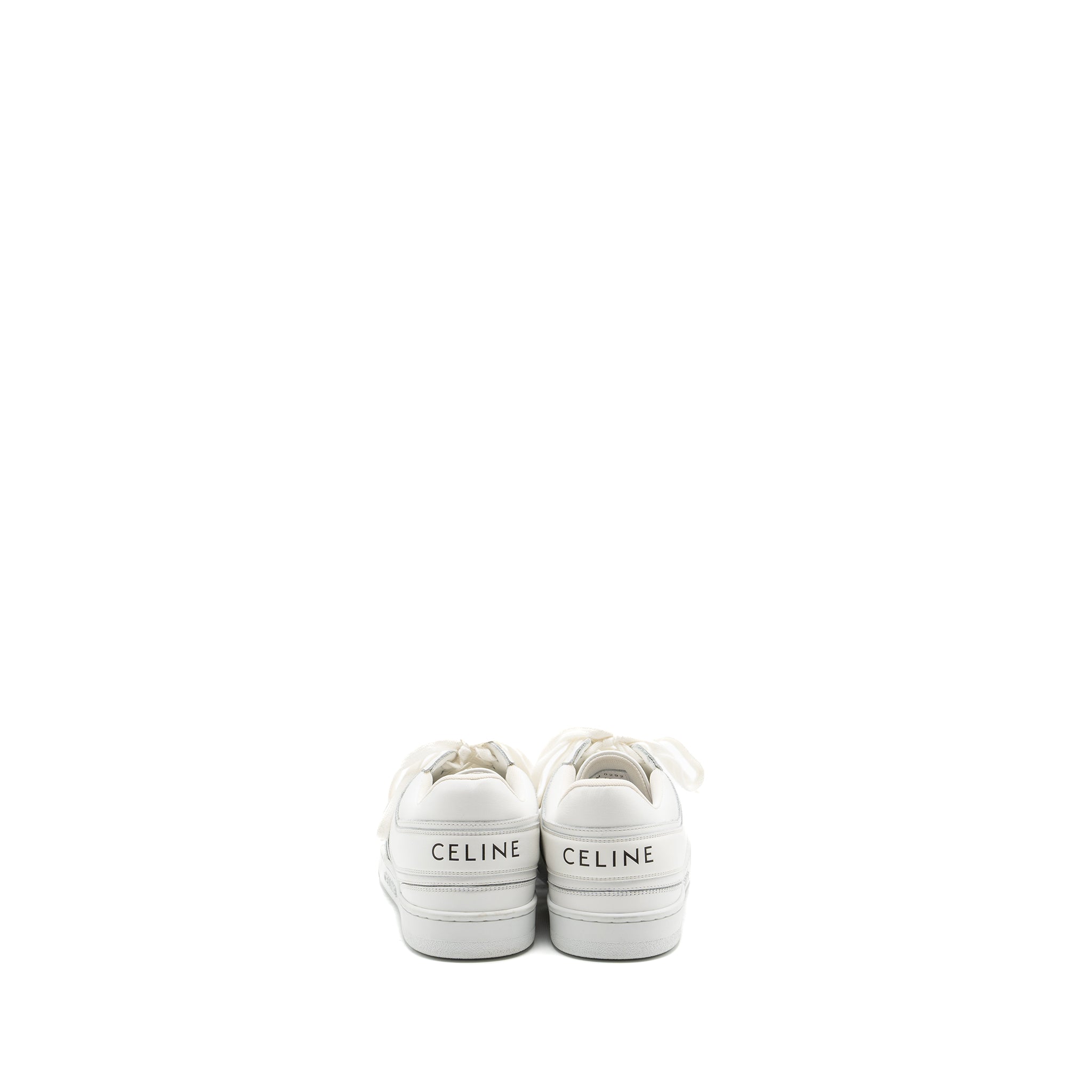 Celine size 40 low lace-up sneakers white