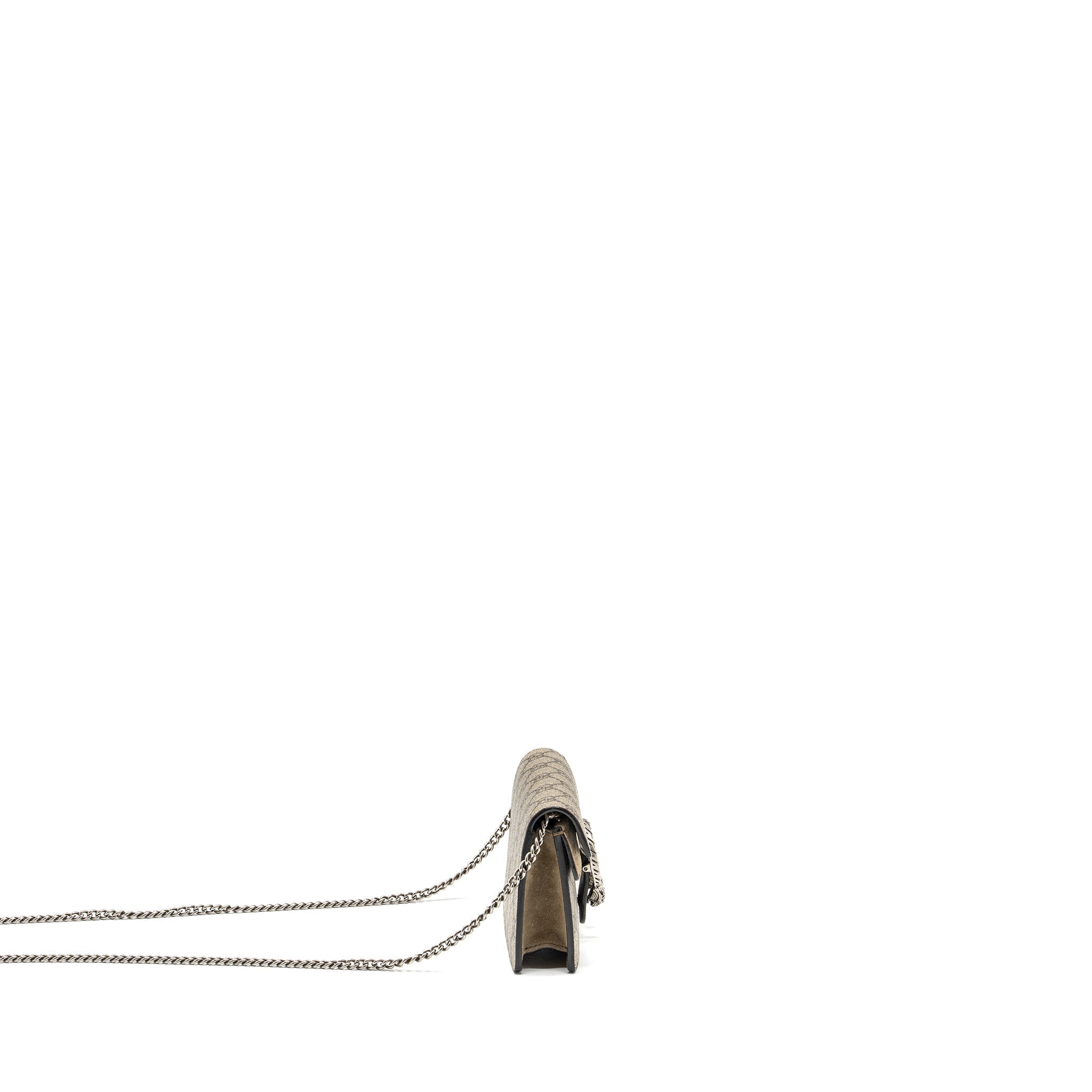 GUCCI Super Mini Dionysus GG Supreme Bag Beige SHW