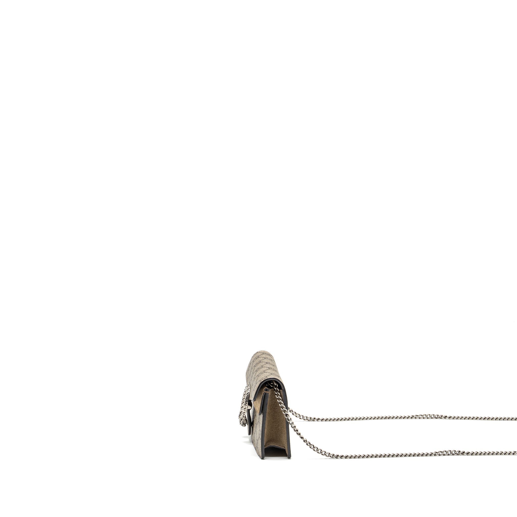 GUCCI Super Mini Dionysus GG Supreme Bag Beige SHW