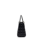 Dior medium lady dior lambskin Black SHW