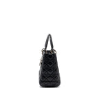 Dior medium lady dior lambskin Black SHW