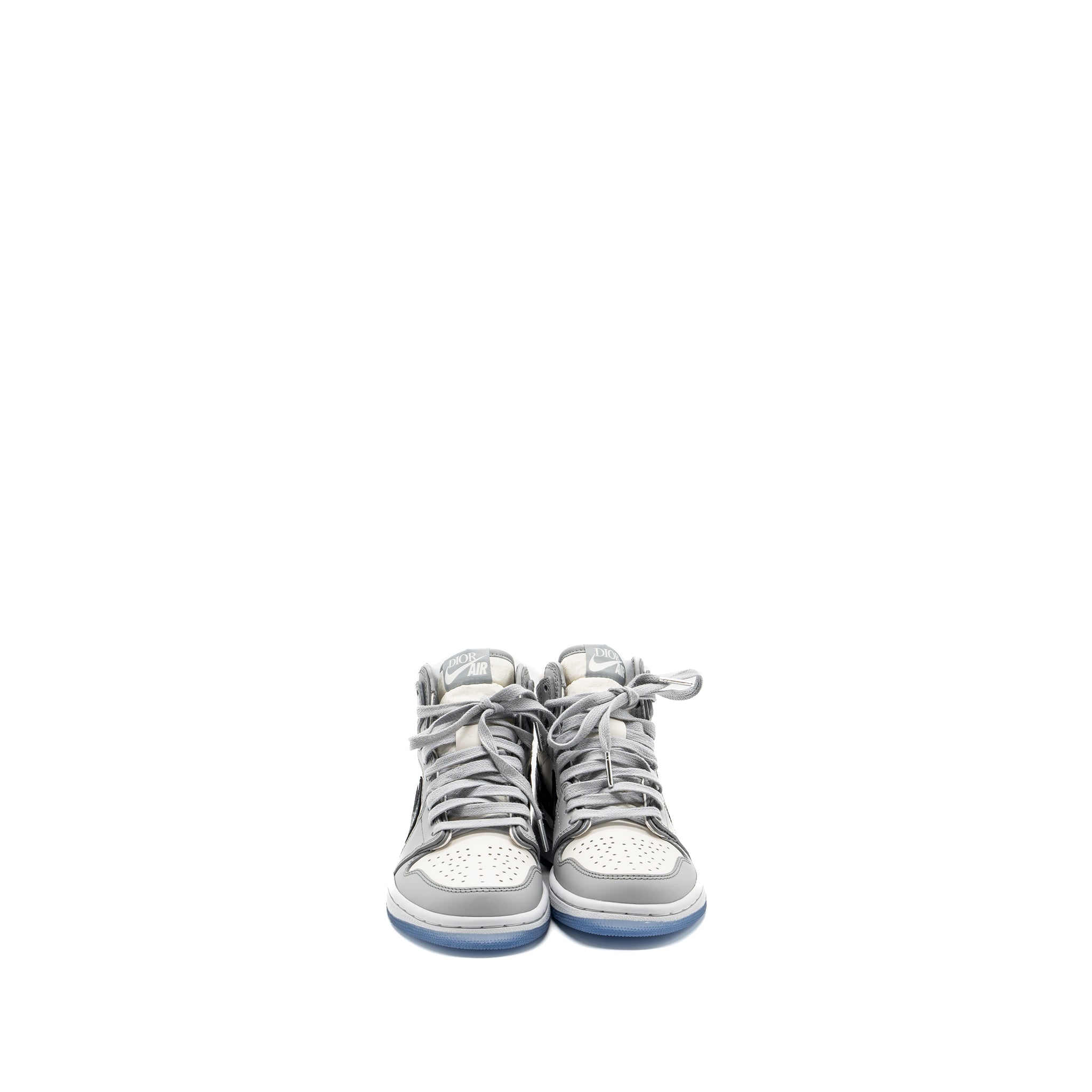 Dior x Air Jordan 1 Retro Size US 3.5 High Sneakers Grey/White