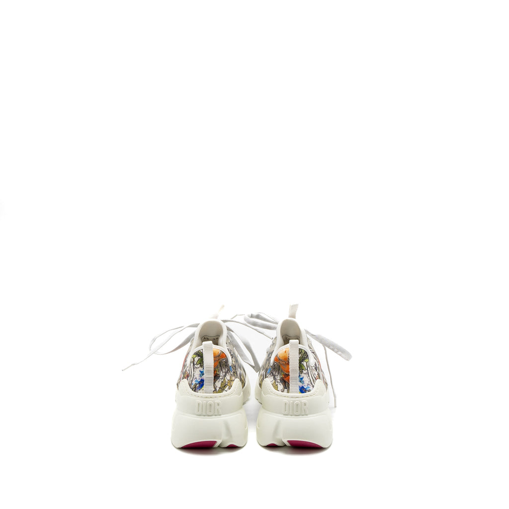 Dior Size 36 D-Connect Sneaker Flower Printed Fabric Multicolour