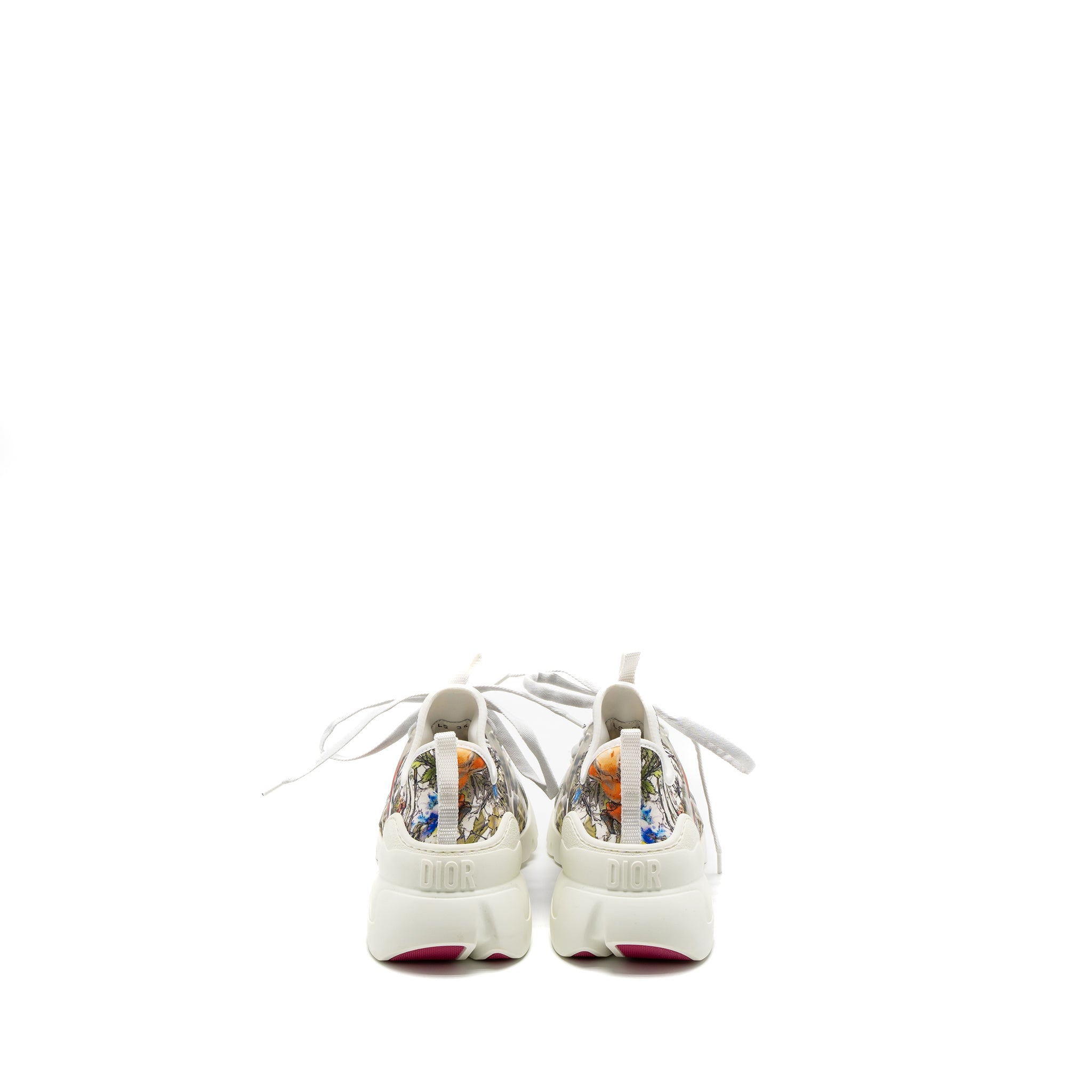 Dior Size 36 D-Connect Sneaker Flower Printed Fabric Multicolour
