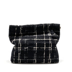 Chanel Medium 22 Bag Quilted Tweed Black / Multicolour GHW (Microchip)