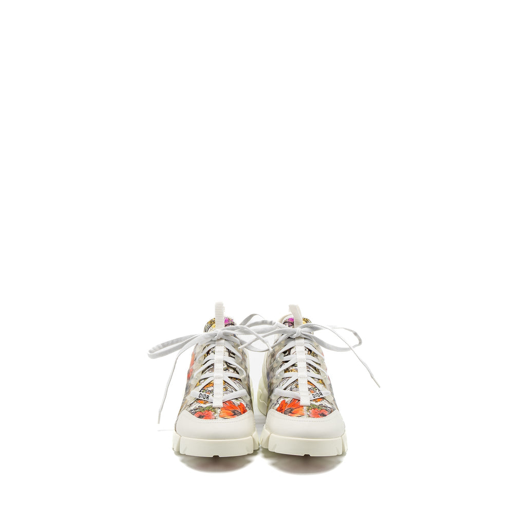 Dior Size 36 D-Connect Sneaker Flower Printed Fabric Multicolour