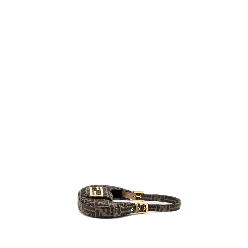 FENDI Mini cookie bag FF Fabric jacquard GHW